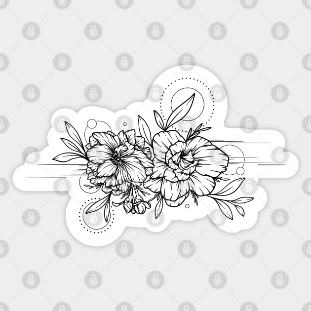 Floral Landscape Sticker by P7 illustrations 